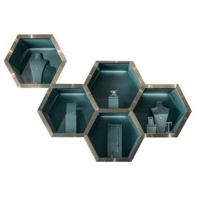 10 Inch Honeycomb Design Bee Glass- Jade Blue