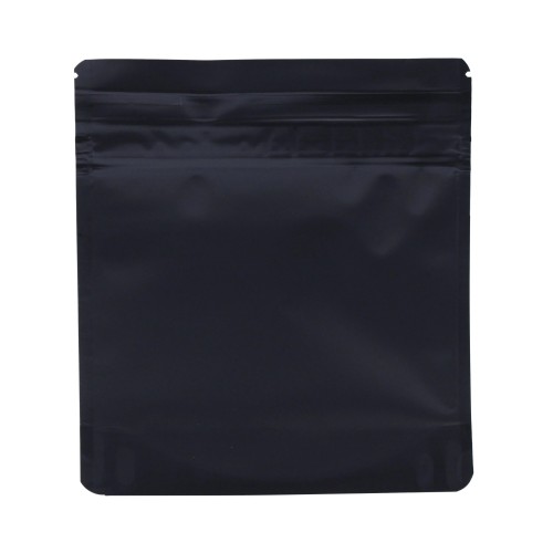 1/2oz-All Black Mylar Zipper Bags 50CT