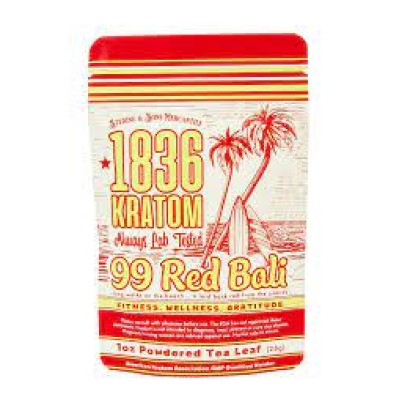 1836 Kratom 1oz Bag Powdered leaf Red Bali