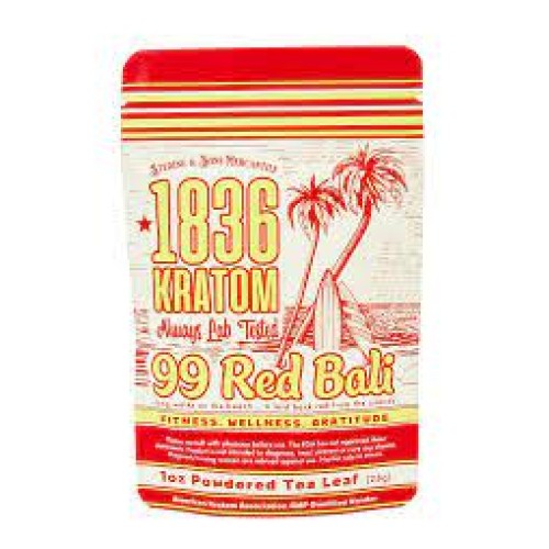 1836 Kratom 1oz Bag Powdered leaf Red Bali