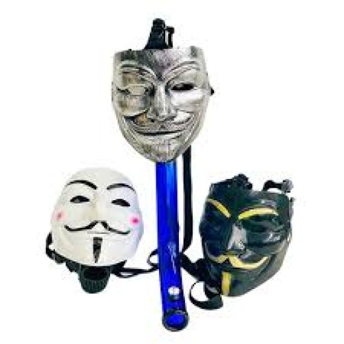 Gas Mask Character W/Arcylic Tube Anonymous