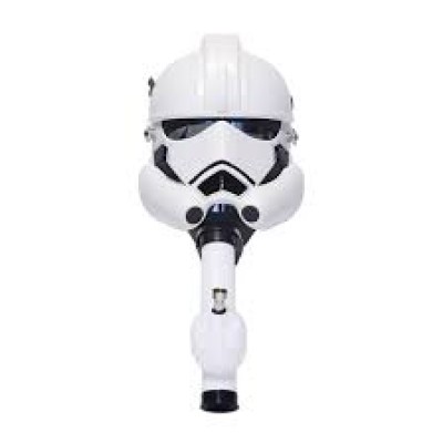 Gas Mask Character W/Arcylic Tube Storm Tooper White