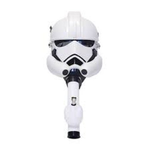 Gas Mask Character W/Arcylic Tube Storm Tooper White