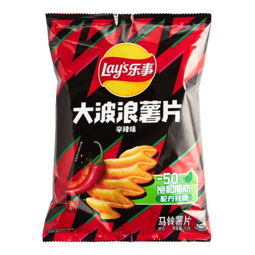 Lays Big Wave Spicy Stick Flavor
