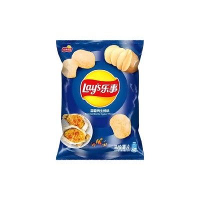 Lays Exotic Roasted Garlic Oyster Flavor
