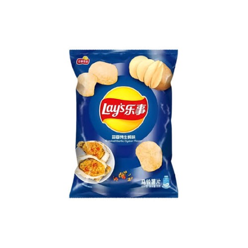 Lays Exotic Roasted Garlic Oyster Flavor