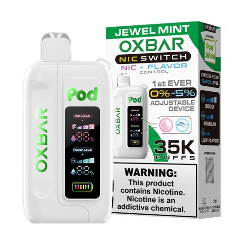 Oxbar Nic Switch 0-5% 35K Jewel Mint