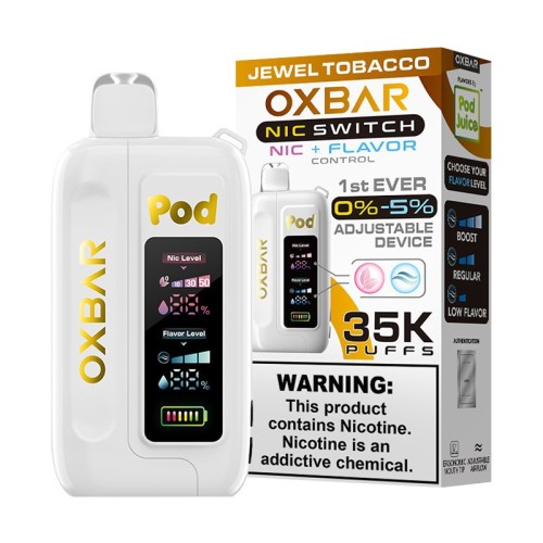 Oxbar Nic Switch 0-5% 35K Jewel Tobacco