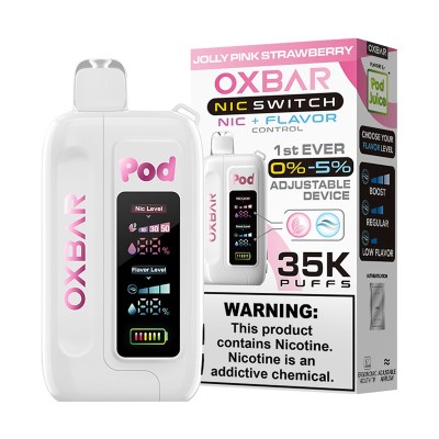 Oxbar Nic Switch 0-5% 35K Jolly Pink Strawberry