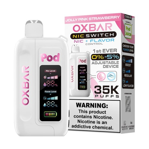 Oxbar Nic Switch 0-5% 35K Jolly Pink Strawberry