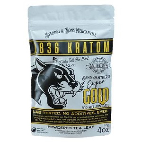 1836 Kratom 20 Jumboo Caps Super Gold